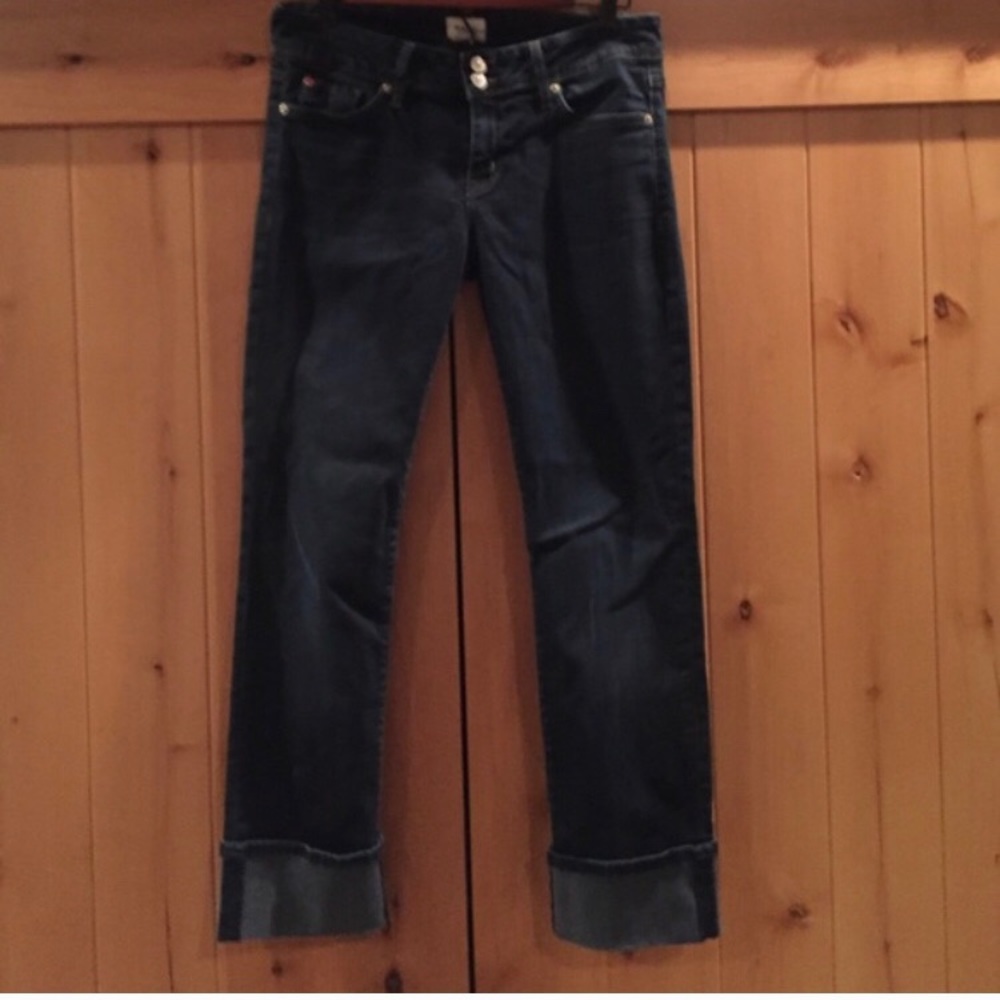 Hudson Ginny cuffed crop jeans. Size 29